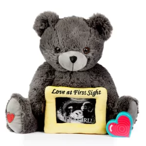 Grey Love Bear - Heartbeat Animal